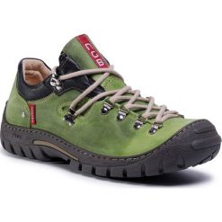 Półbuty NAGABA - 055 Pistacja. Zielone trapery męskie Nagaba, ze skóry, bez zapięcia. Za 239,00 zł.