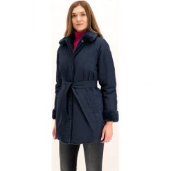 Parka Geox Kaula W9420Z TC127 F4477. Niebieskie kurtki damskie Geox, bez wzorów, z poliesteru, bez kaptura. W wyprzedaży za 639,00 zł.