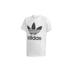 T-shirty z krótkim rękawem adidas Koszulka Trefoil. Białe koszulki damskie Adidas, m, bez wzorów, bez kołnierzyka, krótkie. Za 79,95 zł.