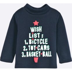 Blukids - Longsleeve dziecięcy 68-98 cm. Niebieskie t-shirty chłopięce Blukids, z nadrukiem, z bawełny, z długim rękawem. W wyprzedaży za 17,90 zł.