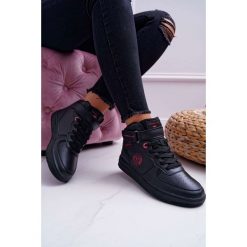 Trampki Damskie Cross Jeans Wysokie Czarne EE2R4147C. Czarne buty sportowe damskie Tagless, bez wzorów, z jeansu, bez zapięcia. Za 159,00 zł.