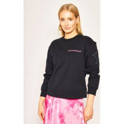Bluza Emporio Armani 3H2M6R 2JVTZ 0922. Niebieskie bluzy damskie Emporio Armani, m, bez wzorów, z bawełny, bez rękawów, bez kaptura. W wyprzedaży za 559,00 zł.