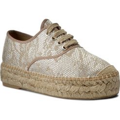 Espadryle damskie na koturnie: Espadryle KANNA - KV6140 Tye Dye Ch Gris