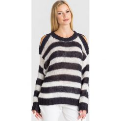 SWETER Twinset. Czarne swetry damskie Twinset, xs, z aplikacjami, z materiału, bez rękawów, bez kaptura. Za 879,00 zł.