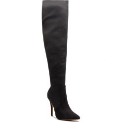 Muszkieterki KAZAR - Santa 35568-S4-00 Black. Czarne kozaki damskie Kazar, ze skóry, przed kolano, na wysokim obcasie, na zamek. W wyprzedaży za 419,00 zł.