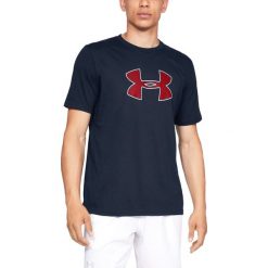 Under Armour Koszulka Niebieski. Niebieskie podkoszulki męskie Under Armour, xxl, z nadrukiem, z bawełny, z krótkim rękawem. Za 119,95 zł.
