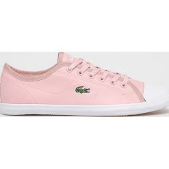 Lacoste - Tenisówki Ziane Sneaker. Różowe trampki i tenisówki damskie Lacoste, bez wzorów, z gumy, na sznurówki. W wyprzedaży za 199,90 zł.