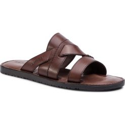 Klapki LASOCKI FOR MEN - MB-CASCAIS-20 Brown. Pomarańczowe klapki męskie Lasocki For Men, bez wzorów, ze skóry. W wyprzedaży za 69,99 zł.