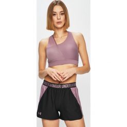 Under Armour - Biustonosz. Czarne biustonosze sportowe damskie marki Under Armour, s, z elastanu. Za 169,90 zł.