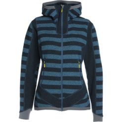 Swetry klasyczne damskie: Bergans HOLLVIN LADY Sweter dark steelblue/steelblue striped
