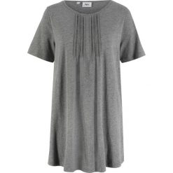 T-shirt o linii litery A bonprix szary melanż. Szare bluzki damskie marki bonprix, melanż. Za 44,99 zł.
