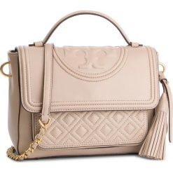 Torebka TORY BURCH - Fleming Satchel 45147 Light Taupe 268. Brązowe torebki klasyczne damskie Tory Burch, bez wzorów, ze skóry, klasyczne, duże, bez dodatków. Za 2119,00 zł.