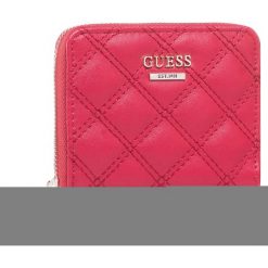 Mały Portfel Damski GUESS - Cessily (EV) Slg SWEV76 79370 RED. Czerwone portfele damskie Guess, z aplikacjami, ze skóry ekologicznej. Za 219,00 zł.