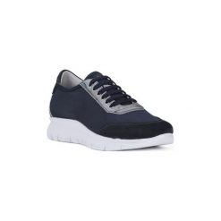 Buty Frau TECNO RETE BLU. Niebieskie trampki i tenisówki damskie marki Frau, bez wzorów, bez zapięcia. Za 477,03 zł.