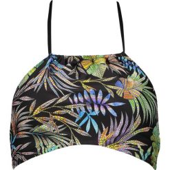 Biustonosz bikini "Tropic" w kolorze czarnym ze wzorem. Czarne stroje kąpielowe dwuczęściowe damskie marki Lisca. W wyprzedaży za 56,95 zł.