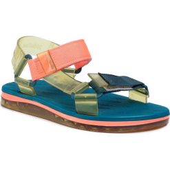 Sandały MELISSA - Papete + Rider Ad 32537 Yellow/Blue/Orange 53643. Pomarańczowe klapki damskie Melissa, bez wzorów, z tworzywa sztucznego, bez obcasa. Za 299,00 zł.