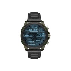 Produkt z outletu: SmartWatch DIESEL On Full Guard Czarny/Ciemnozielony (czarna skóra) DZT2003. Czarne zegarki męskie Diesel. Za 947,00 zł.
