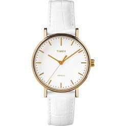 Timex Fairfield TW2R49300S. Białe zegarki damskie Timex, pozłacane. W wyprzedaży za 198,00 zł.