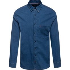 Koszula TOMMY HILFIGER Denim MW0MW10956. Niebieskie koszule męskie TOMMY HILFIGER, m, bez wzorów, z elastanu, casualowe, bez kołnierzyka, bez rękawów. W wyprzedaży za 209,00 zł.