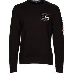 Bluza w kolorze czarnym. Czarne bluzy damskie Tom Tailor, m, z nadrukiem, bez rękawów, bez kaptura. W wyprzedaży za 78,95 zł.