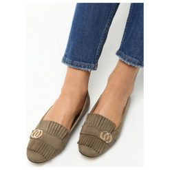 Mokasyny damskie: Khaki Mokasyny Tivik