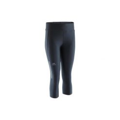 Rybaczki do biegania RUN DRY damskie. Czarne rybaczki damskie KALENJI, xl, bez wzorów, z elastanu. Za 39,99 zł.