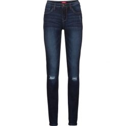 Dżinsy "multi-stretch" SKINNY bonprix ciemnoniebieski. Niebieskie jeansy damskie bonprix. Za 109,99 zł.