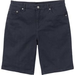 Bermudy ze stretchem Classic Fit bonprix ciemnoniebieski. Niebieskie spodenki i szorty męskie bonprix, m, bez wzorów. Za 74,99 zł.