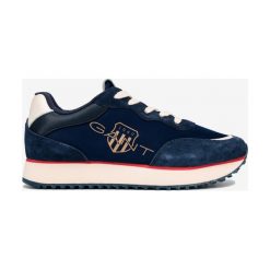 Gant Bevinda Tenisówki Niebieski. Niebieskie trampki i tenisówki damskie GANT, bez wzorów, ze skóry, bez zapięcia. Za 412,95 zł.