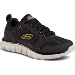 Buty SKECHERS - Knockhill 232001/BKGD Black/Gold. Czarne buty sportowe męskie Skechers, ze skóry, bez zapięcia, na fitness i siłownię. W wyprzedaży za 189,00 zł.
