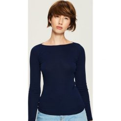 Bluzki damskie: Bluzka Basic - Granatowy
