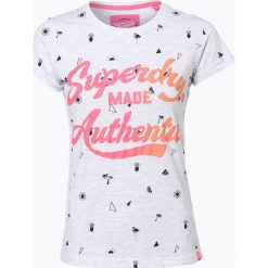 Superdry - T-shirt damski, szary. Szare t-shirty damskie Superdry, l, z nadrukiem. Za 79,95 zł.