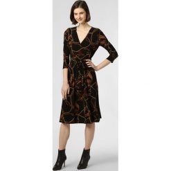 Lauren Ralph Lauren - Sukienka damska, czarny. Czarne sukienki damskie Lauren Ralph Lauren, bez wzorów, eleganckie, bez kołnierzyka, bez rękawów, kopertowe. Za 779,95 zł.