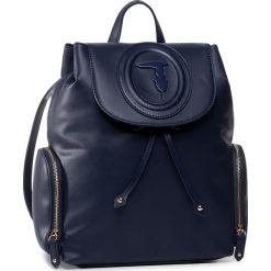 Plecak TRUSSARDI JEANS - Lisbona Backpack Md 75B00963 U290. Niebieskie plecaki damskie Trussardi Jeans, bez wzorów, z jeansu, klasyczne. Za 719,00 zł.