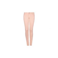 Jeansy slim fit Guess W44A31W3BQ0 / Starlet. Brązowe jeansy damskie Guess, z aplikacjami, z jeansu. Za 199,00 zł.