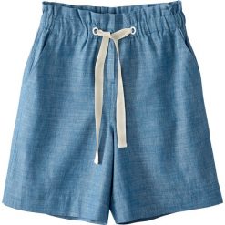 Szorty damskie: Szorty z denimu typu paper bag