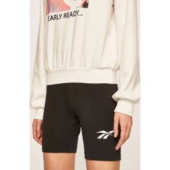 Reebok Classic - Szorty. Czarne spodenki sportowe damskie Reebok Classic, s, z nadrukiem, z elastanu, sportowe, z podwyższonym stanem. Za 119,90 zł.