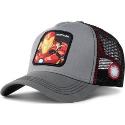 Czapka z daszkiem CAPSLAB - Marvel Iron Man CL/MAR/1/IRO3 Gris. Szare czapki męskie CapsLab, z motywem z bajki, z bawełny. Za 129,00 zł.