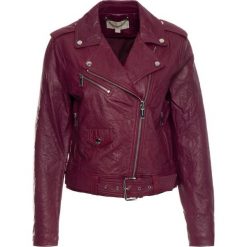 Kurtka skórzana MICHAEL Michael Kors MU82HYG2A3. Czerwone kurtki damskie MICHAEL Michael Kors, s, bez wzorów, ze skóry, bez kaptura. W wyprzedaży za 1139,00 zł.