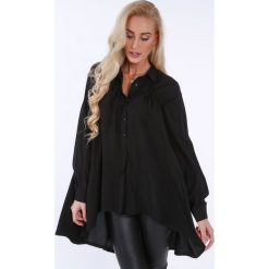 Czarna koszula na co dzień oversize 0221. Czarne koszule damskie marki Fasardi, s. Za 149,00 zł.