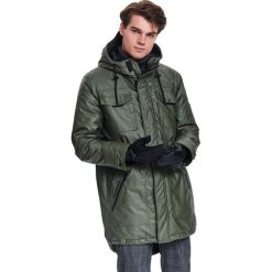 Kurtka parka z tkaniny hydrofobowej. Brązowe kurtki męskie Top Secret, na zimę, s, bez wzorów, z tkaniny, bez kaptura. W wyprzedaży za 159,99 zł.