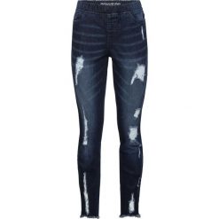 Dżinsy Super Skinny bonprix ciemny denim. Niebieskie jeansy damskie bonprix. Za 99,99 zł.