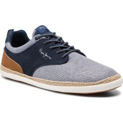 Espadryle PEPE JEANS - Maui Jay PMS10253 Marine 585. Niebieskie espadryle męskie Pepe Jeans, bez wzorów, z jeansu. W wyprzedaży za 219,00 zł.