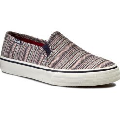 Tenisówki KEDS - Double Decker WF54663 Stripe Crm Multi. Półbuty damskie Keds, bez wzorów, z gumy, bez obcasa, na płaskiej podeszwie, bez zapięcia. W wyprzedaży za 119,00 zł.