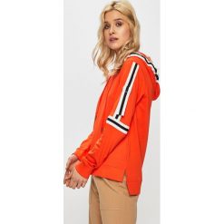 Noisy May - Bluza. Pomarańczowe bluzy damskie Noisy May, s, bez wzorów, z bawełny, bez rękawów, z kapturem. W wyprzedaży za 99,90 zł.