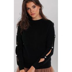 Czarny Sweter Sandhurst. Czarne swetry damskie other, s, bez wzorów, casualowe, bez rękawów, bez kaptura. Za 79,99 zł.