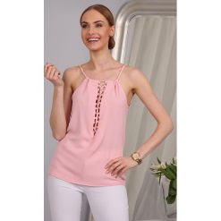 Top Bladoróżowy 98520. Bluzki damskie Fasardi, s, bez wzorów, bez kołnierzyka. Za 39,00 zł.