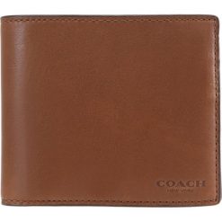 Portfele męskie: Coach SPORT COMPACT ID WALLET Portfel dark saddle