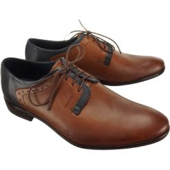 FABER F3/09B/81 B-4/CRS brąz/granat, półbuty męskie. Buty wizytowe męskie Faber, ze skóry, wizytowe. Za 229,90 zł.