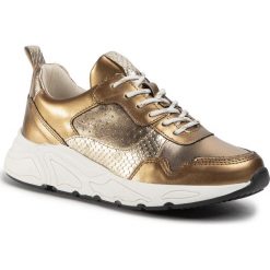 Sneakersy EVA MINGE - EM-18-07-000631 651. Żółte półbuty damskie Eva Minge, ze skóry ekologicznej. Za 439,00 zł.